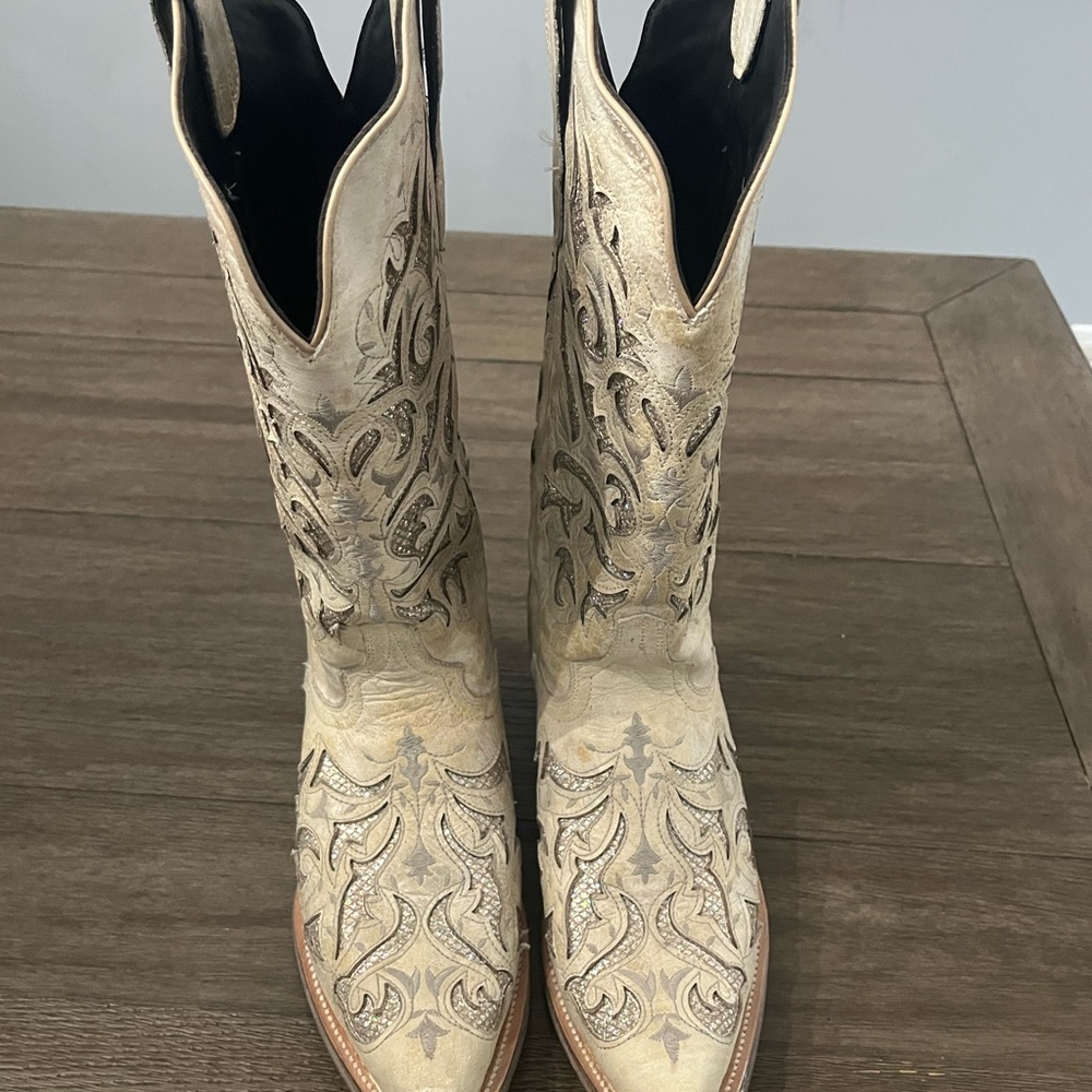Glitter cowboy boots